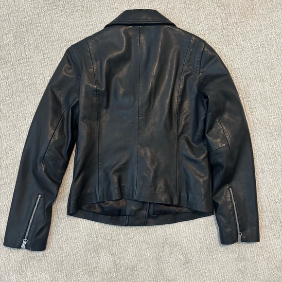 Quince Leather Biker Jacket - Picture 7 of 8
